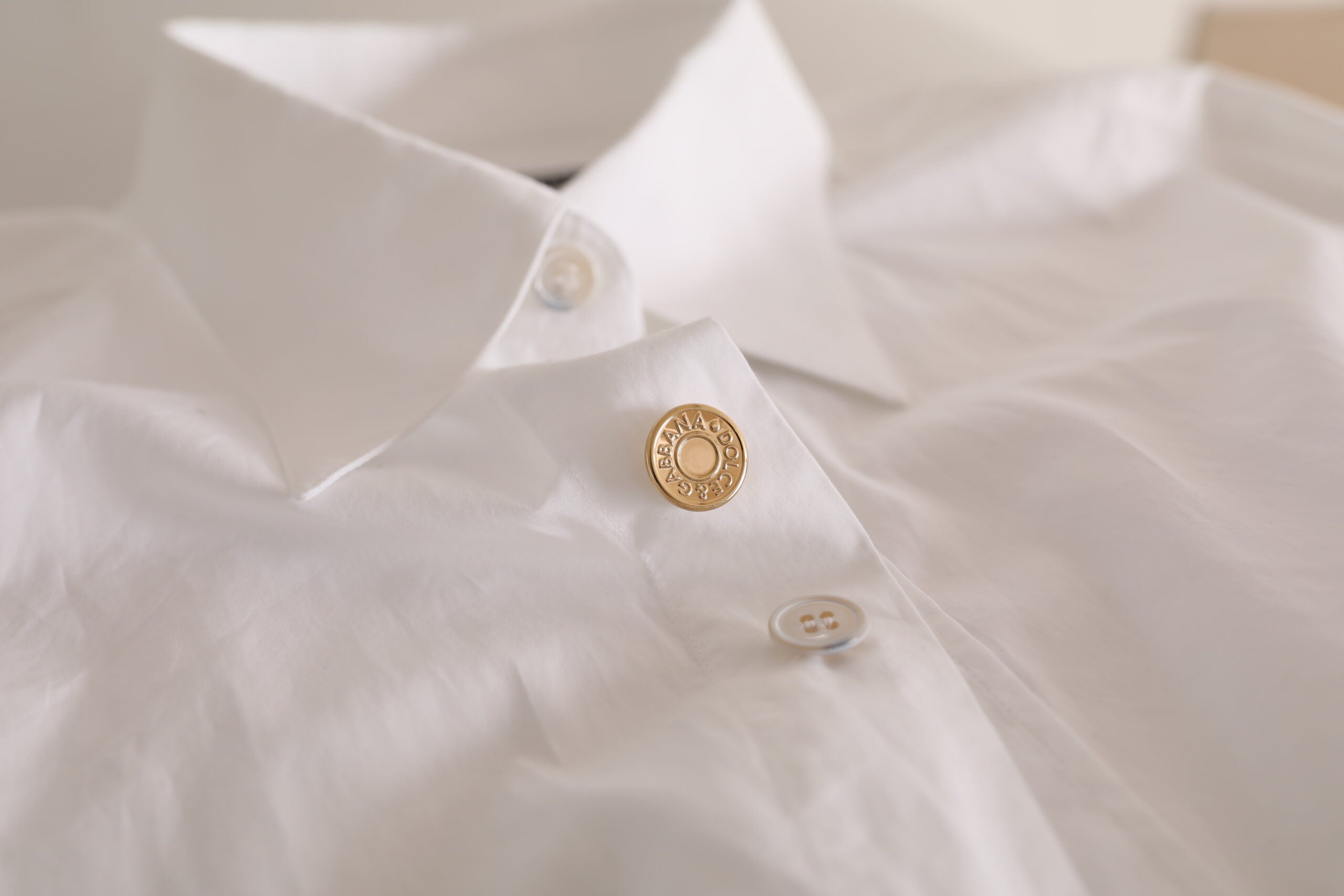 Dolce & Gabbana Elegant White Cotton Formal Men's Shirt