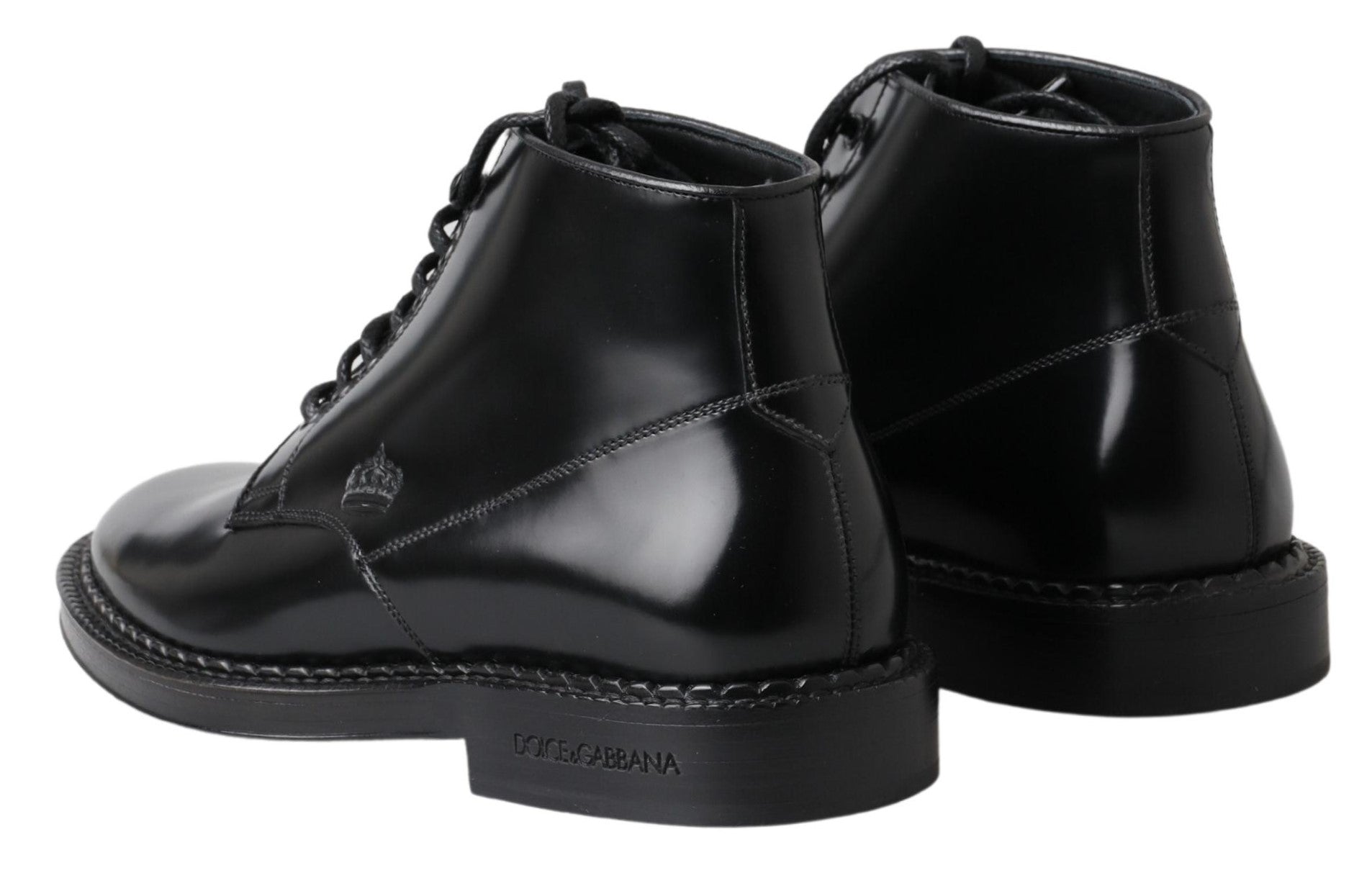 Dolce & Gabbana Elegant Black Leather Men's Men's Boots
