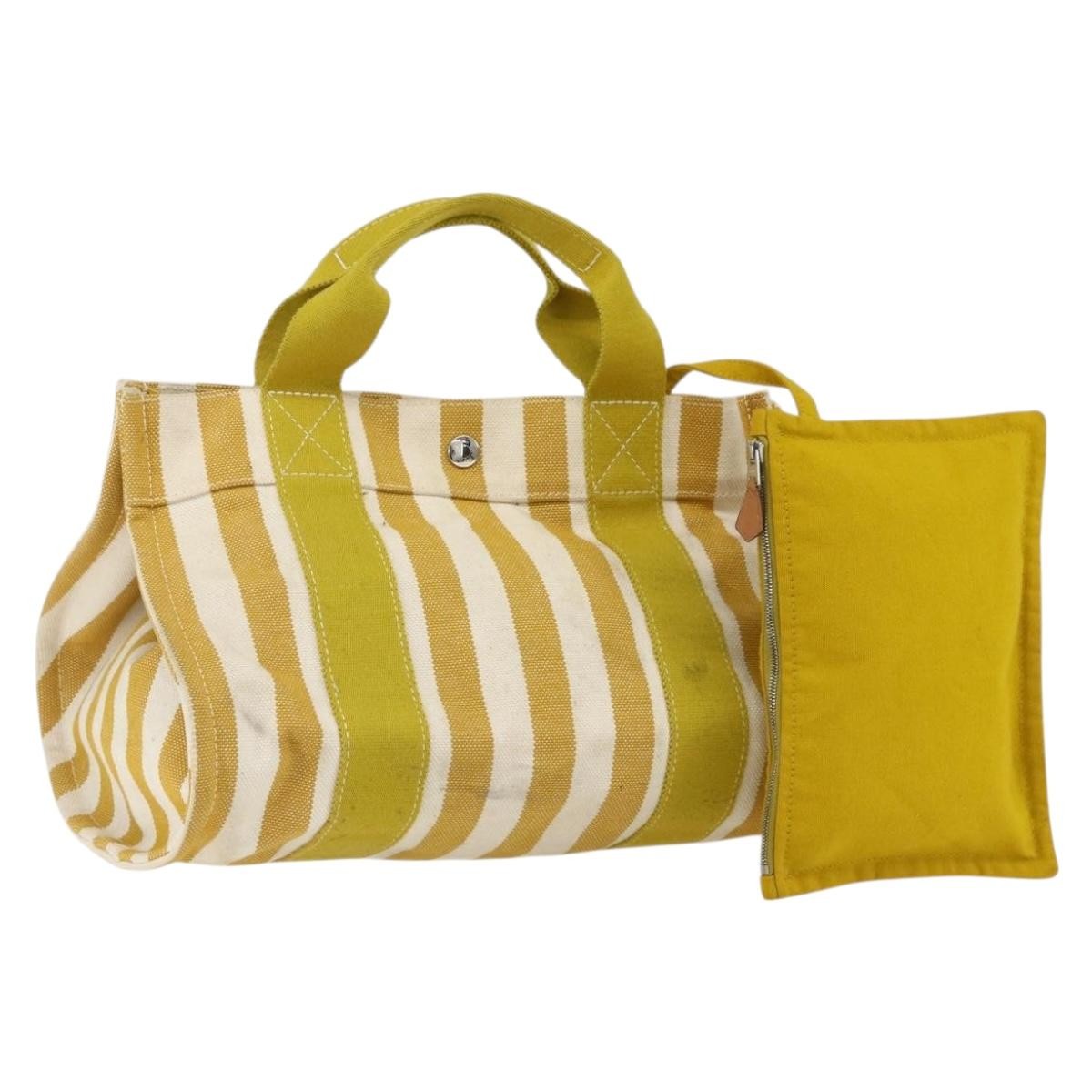 Hermes Cannes Tote Printed Toile Multicolour Canvas Handbag (Pre-Owned)