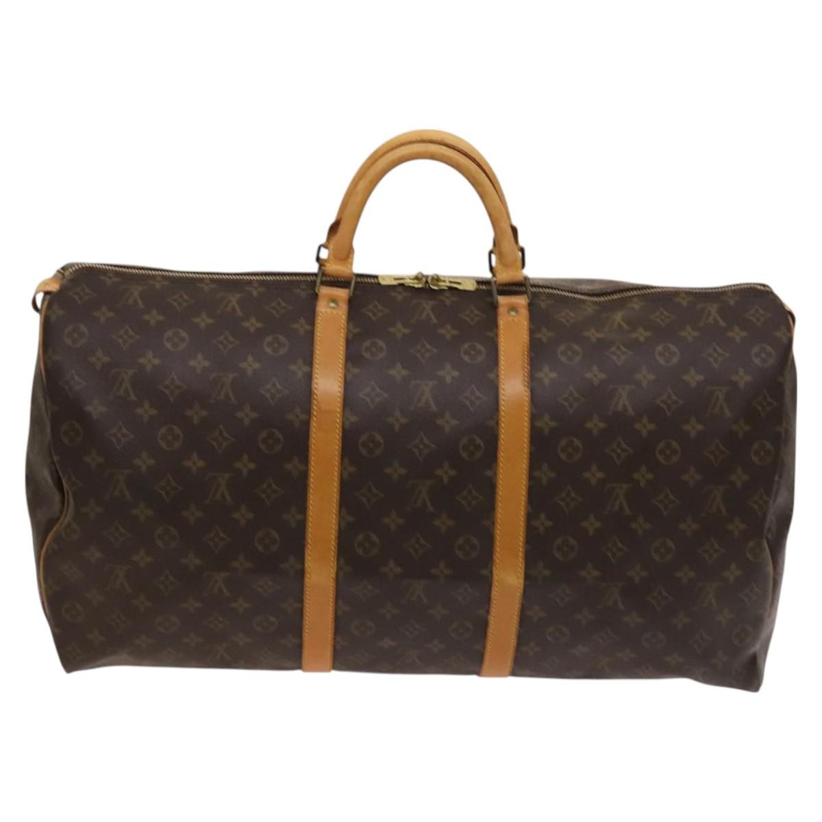 Louis Vuitton Keepall Monogram Canvas Brown Canvas Travel Bag Bag (Pre-Owned)