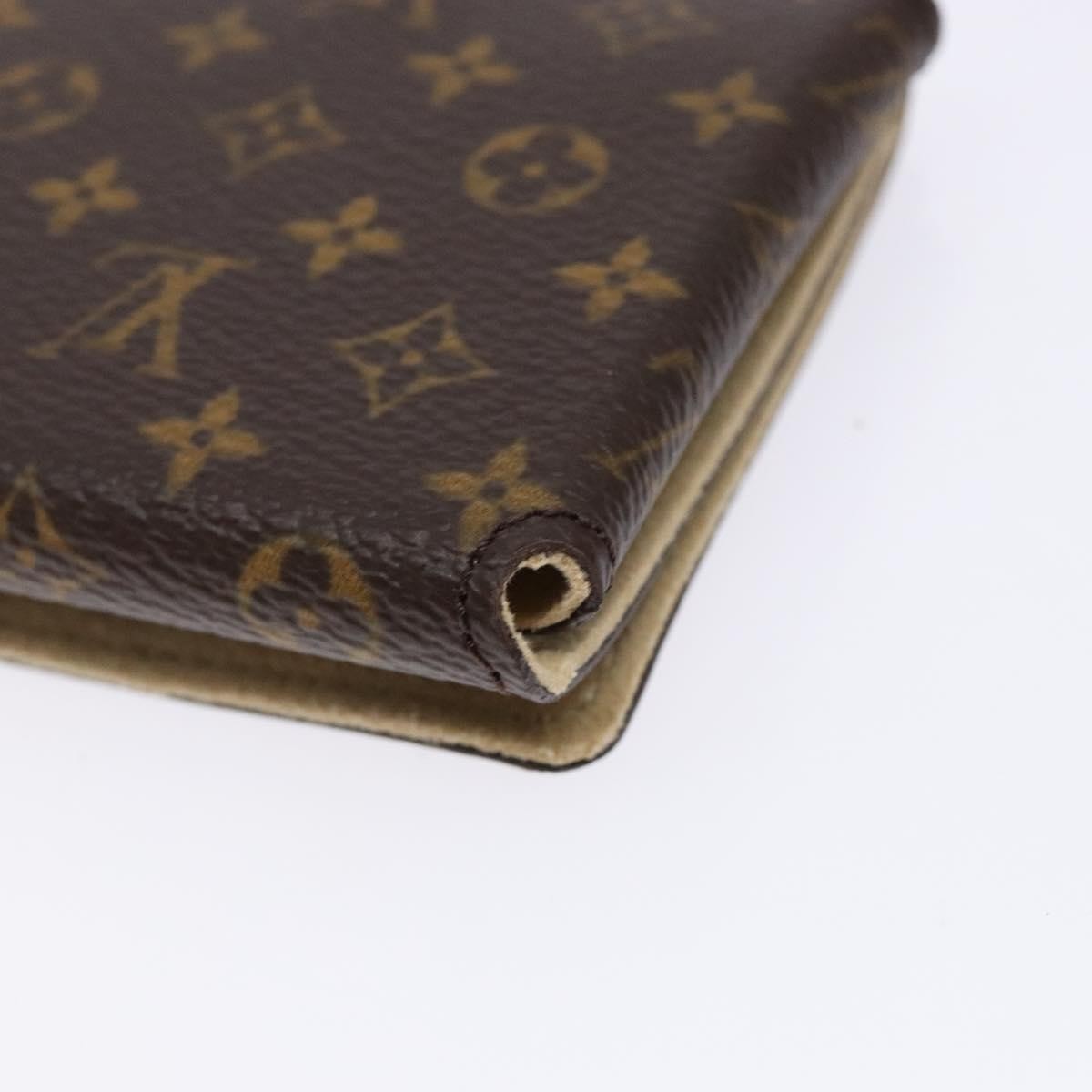 Louis Vuitton Case Jewelry Box Canvas Brown Canvas Wallets Accessory (Pre-Owned)