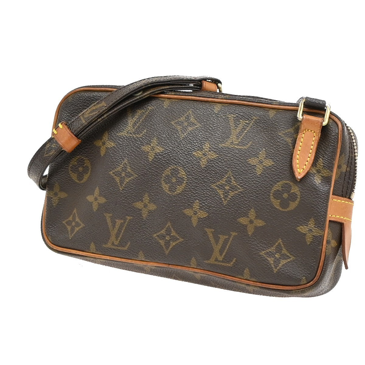 Louis Vuitton Pochette Marly Bandouliere Monogram Canvas Brown Canvas Shoulder Bag Bag (Pre-Owned)