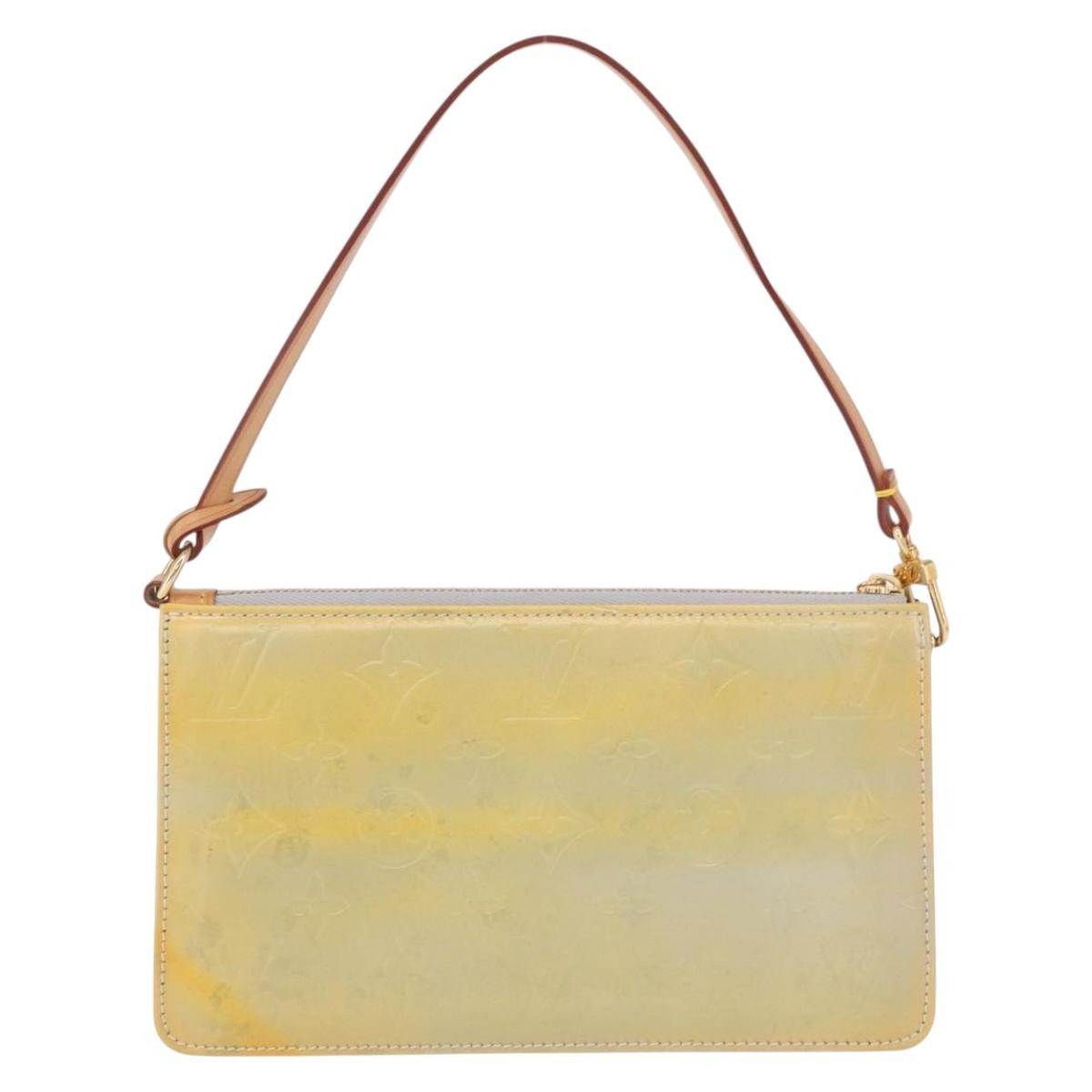 Louis Vuitton Lexington Pochette Patent Leather Gray Patent_Leather Clutche & Pouche Bag (Pre-Owned)
