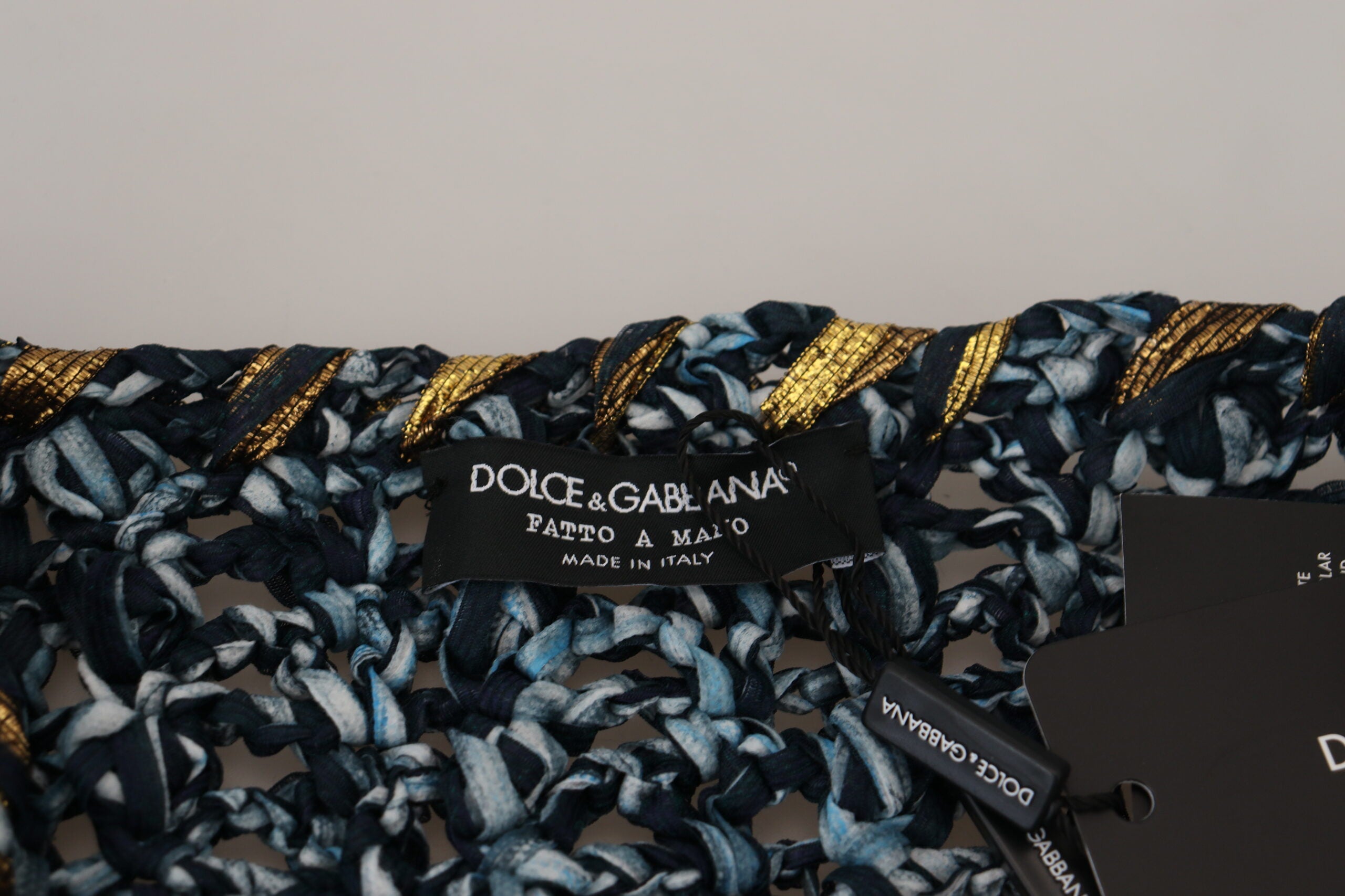 Dolce & Gabbana Blue Button Cardigan Fatto A Mano Men's Sweater
