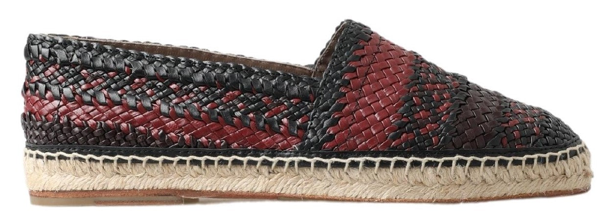 Dolce & Gabbana Elegant Woven Leather Men's Espadrilles