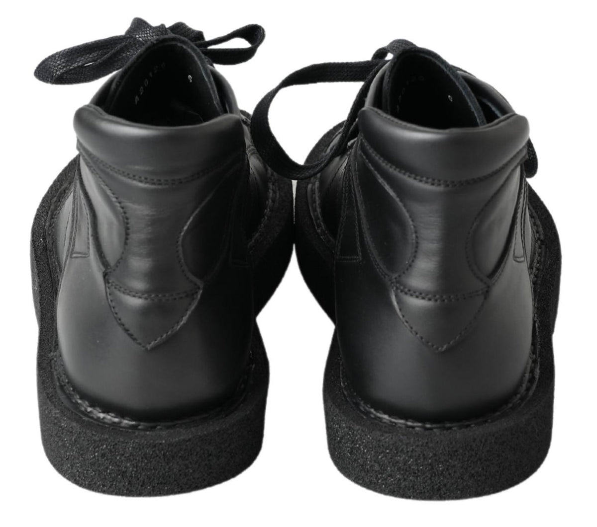 Dolce & Gabbana Black Leather Slip on Stretch Men's Boots