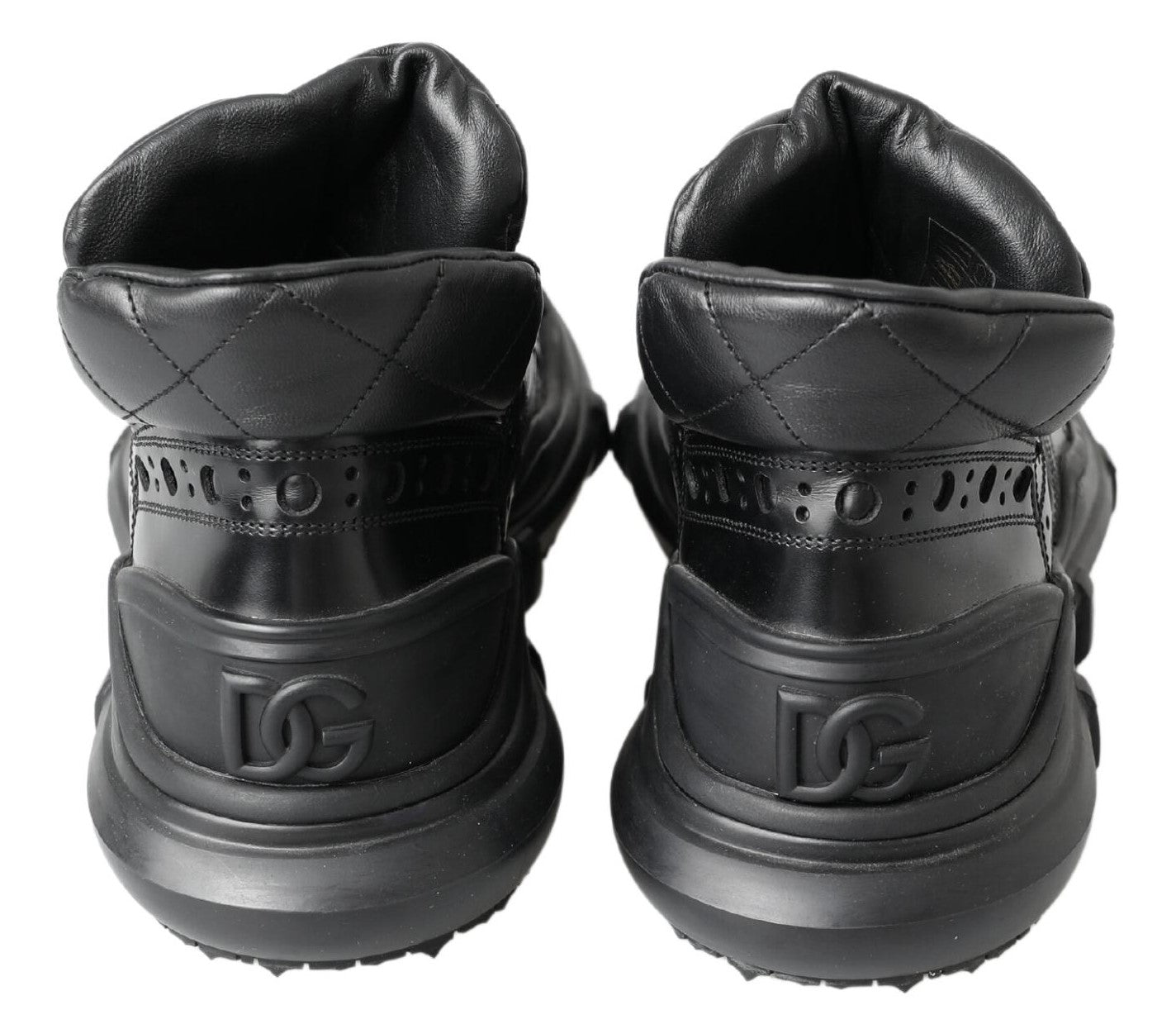 Dolce & Gabbana Black Leather Ankle Casual Men's Boots