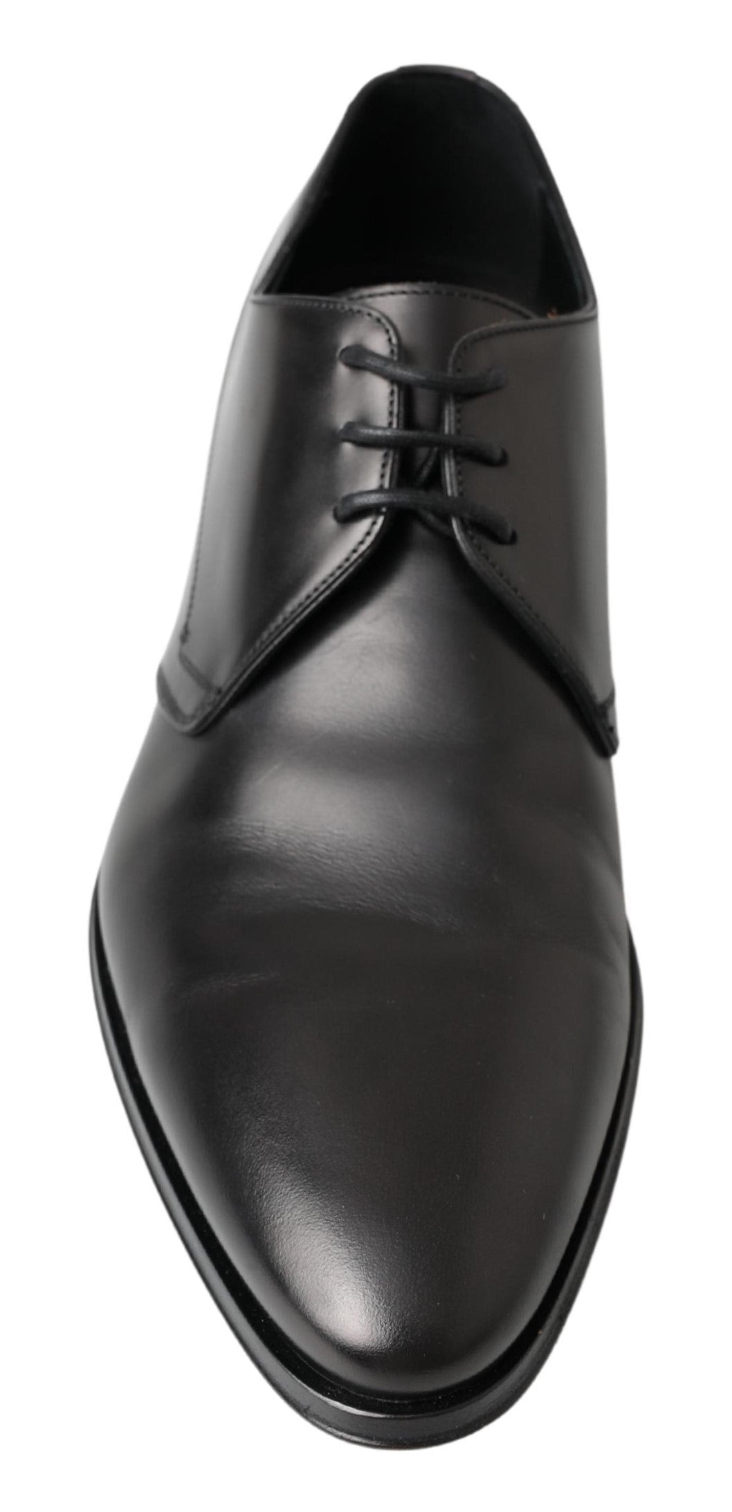 Dolce & Gabbana Classic Black Leather Derby Men's Shoes