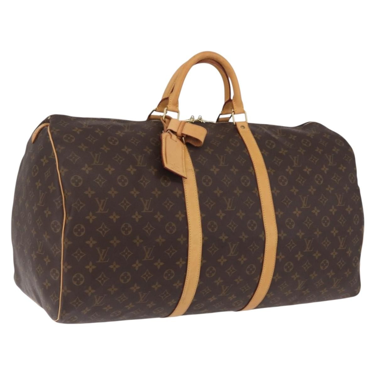Louis Vuitton Keepall Monogram Canvas Brown Canvas Travel Bag Bag (Pre-Owned)