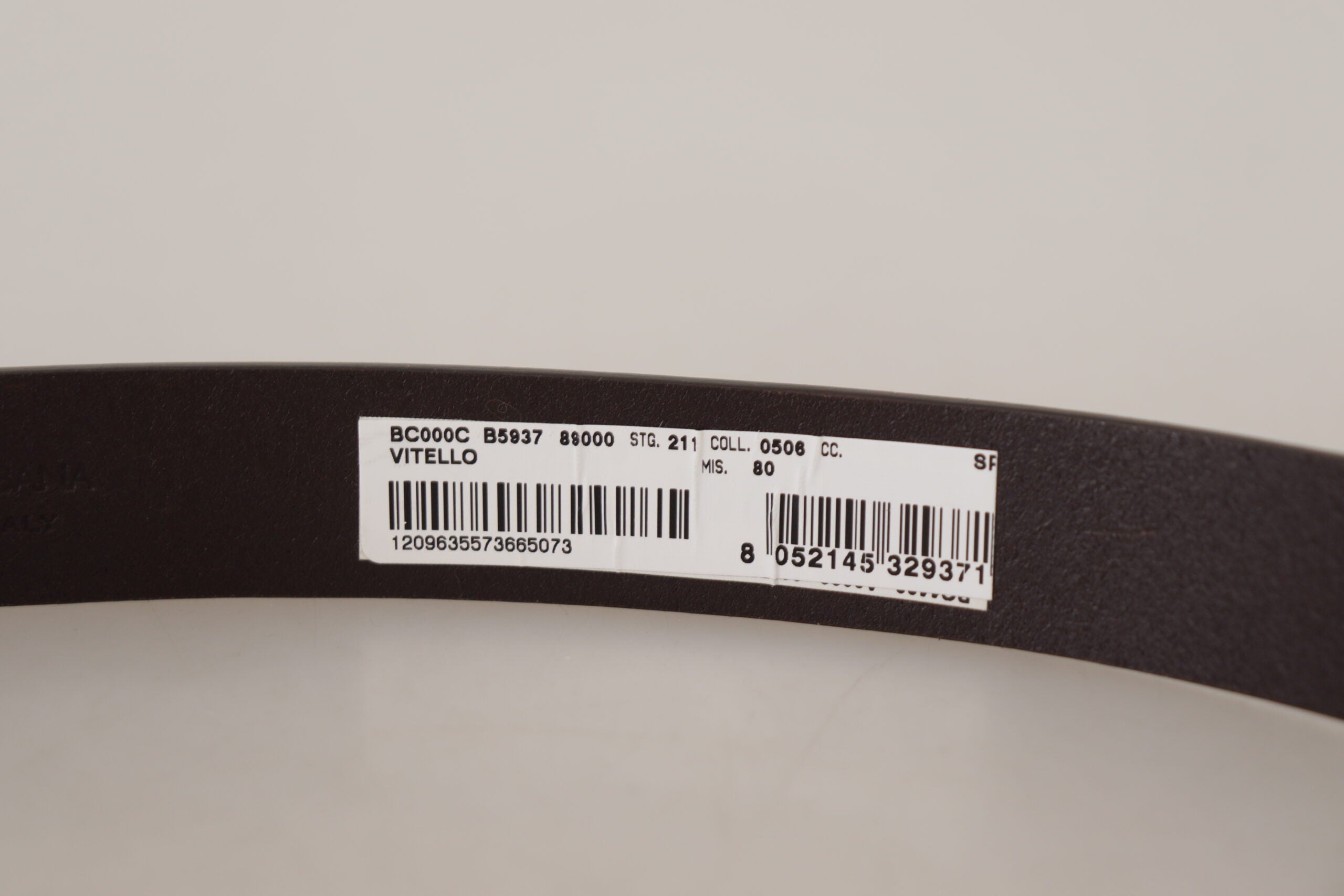 Dolce & Gabbana Elegant Leather Belt With Logo Men's Buckle
