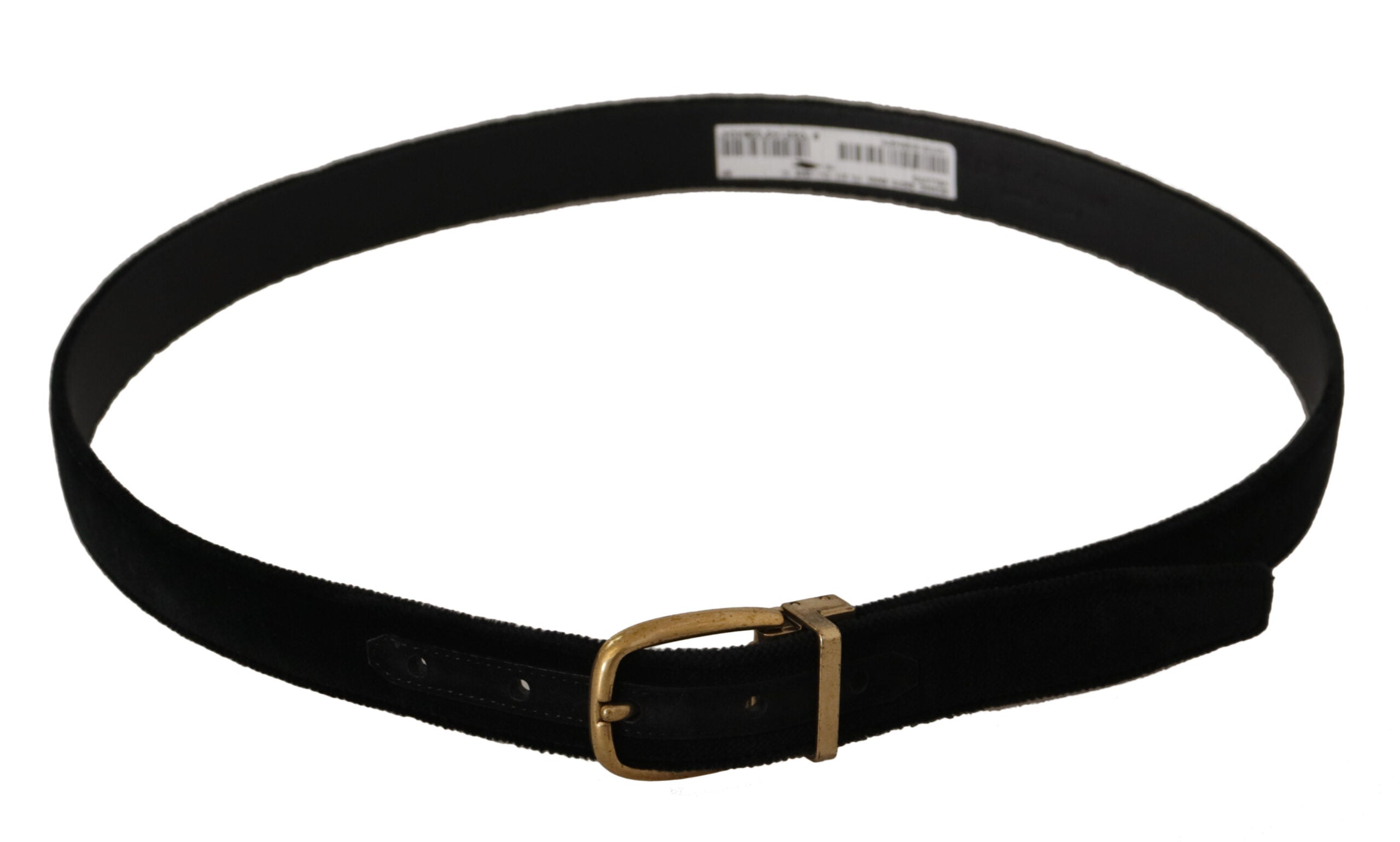 Dolce & Gabbana Chic Velvet Elegance Men's Belt