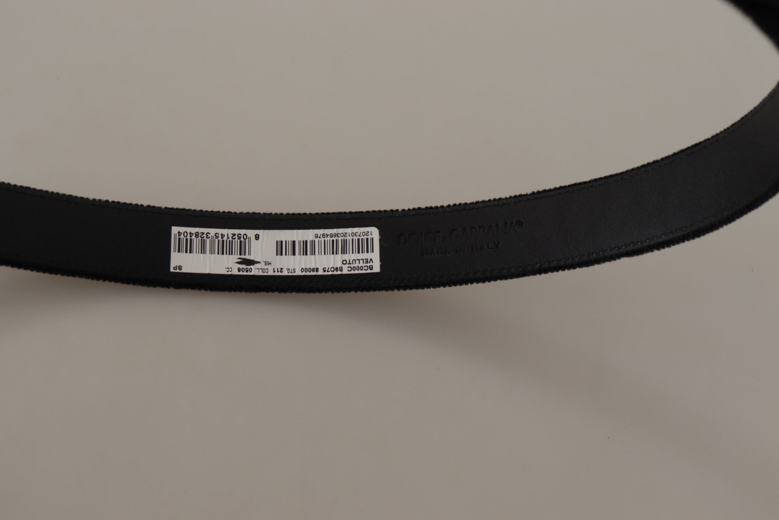 Dolce & Gabbana Chic Velvet Elegance Men's Belt