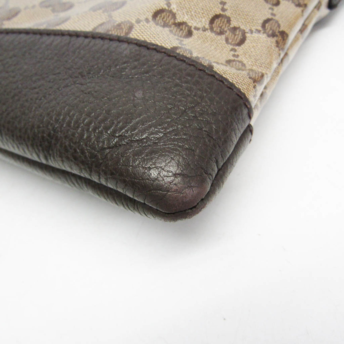 Gucci Front Pocket Messenger Gg Canvas And Leather Beige Canvas Shoulder Bag Bag (Pre-Owned)