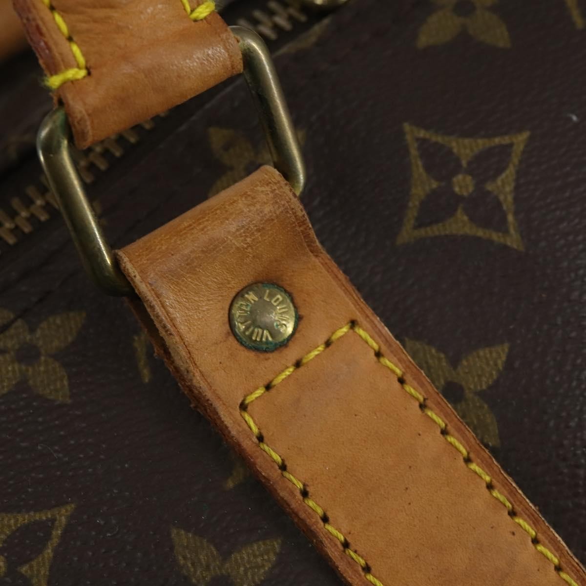 Louis Vuitton Keepall Bandouliere Monogram Canvas Brown Canvas Travel Bag Bag (Pre-Owned)