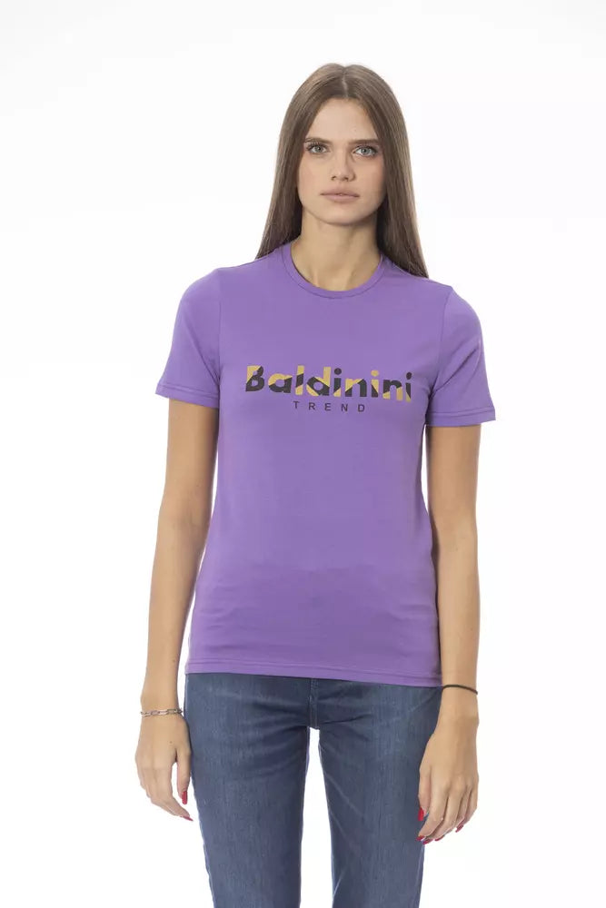 Baldinini Trend Purple Cotton Women Women's T-Shirt