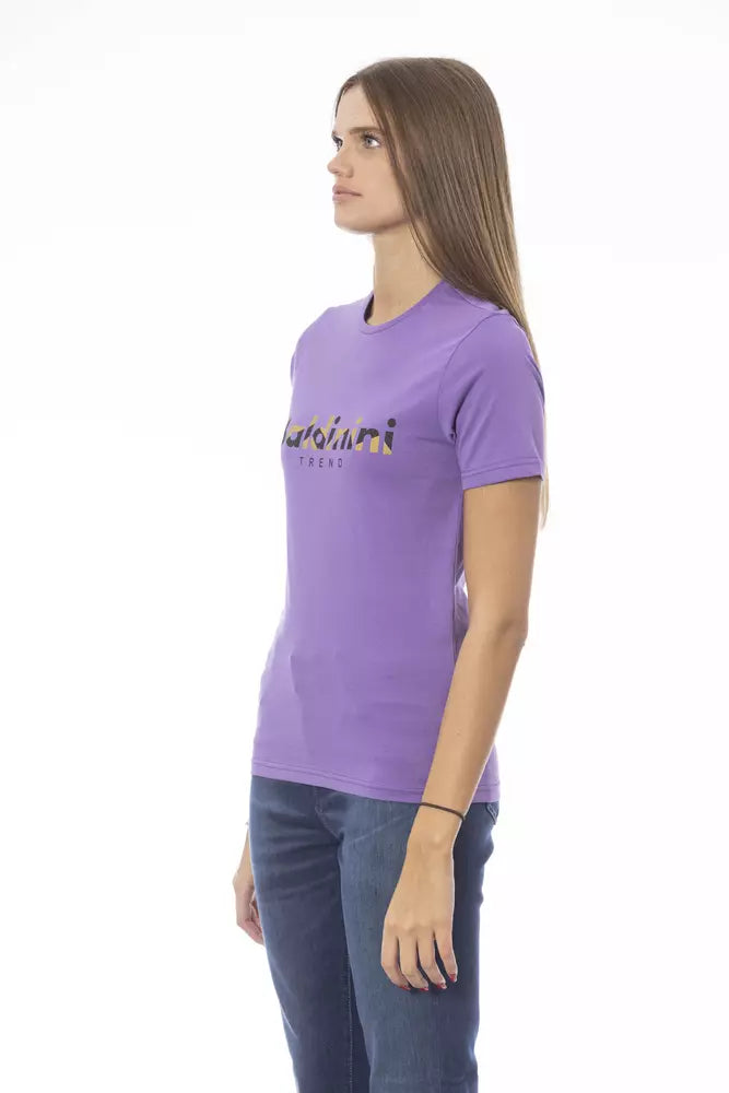 Baldinini Trend Purple Cotton Women Women's T-Shirt