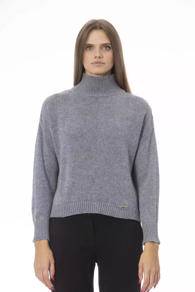 Baldinini Trend Gray Wool Women Women's Sweater