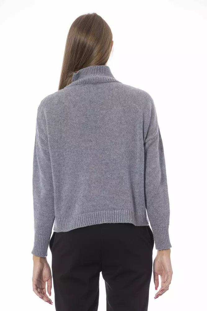 Baldinini Trend Gray Wool Women Women's Sweater