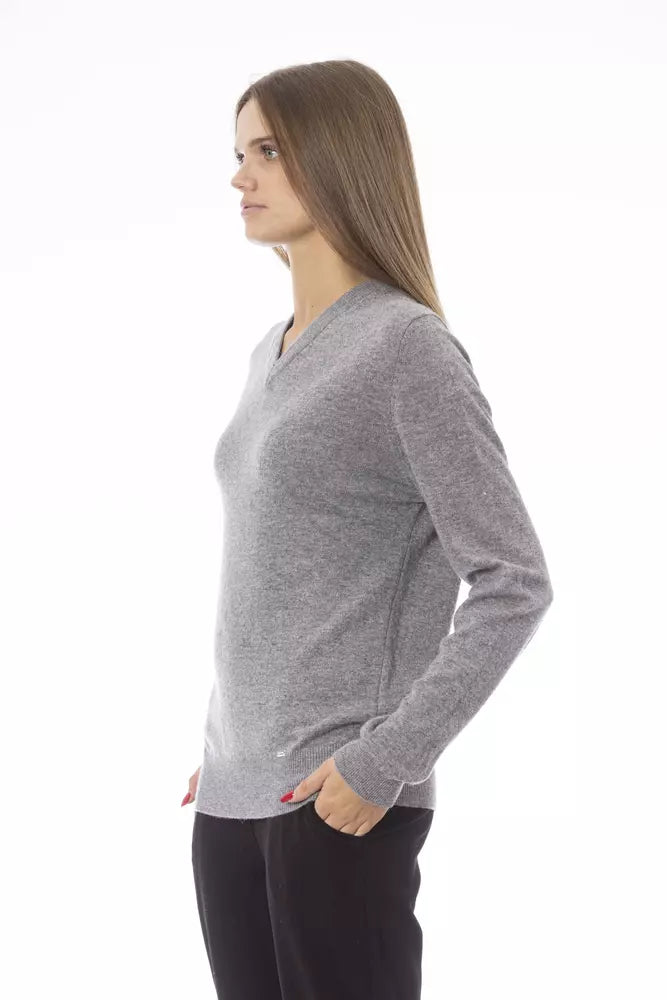 Baldinini Trend Gray Wool Women Women's Sweater