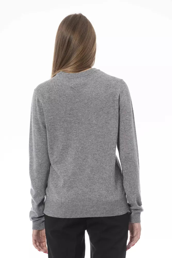 Baldinini Trend Gray Wool Women Women's Sweater