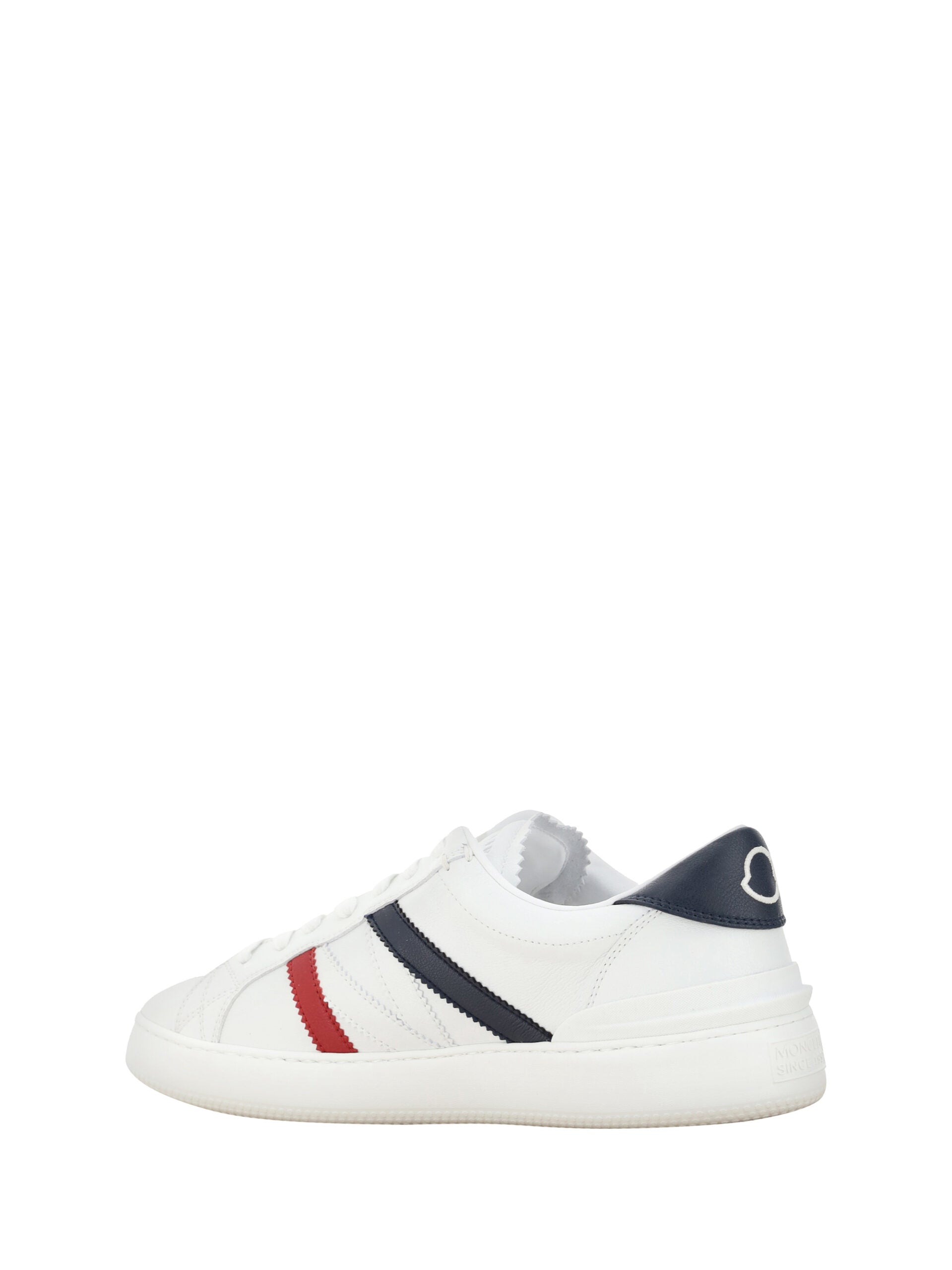 Moncler White Monaco M Low Top Men's Sneakers (Pre-Owned)