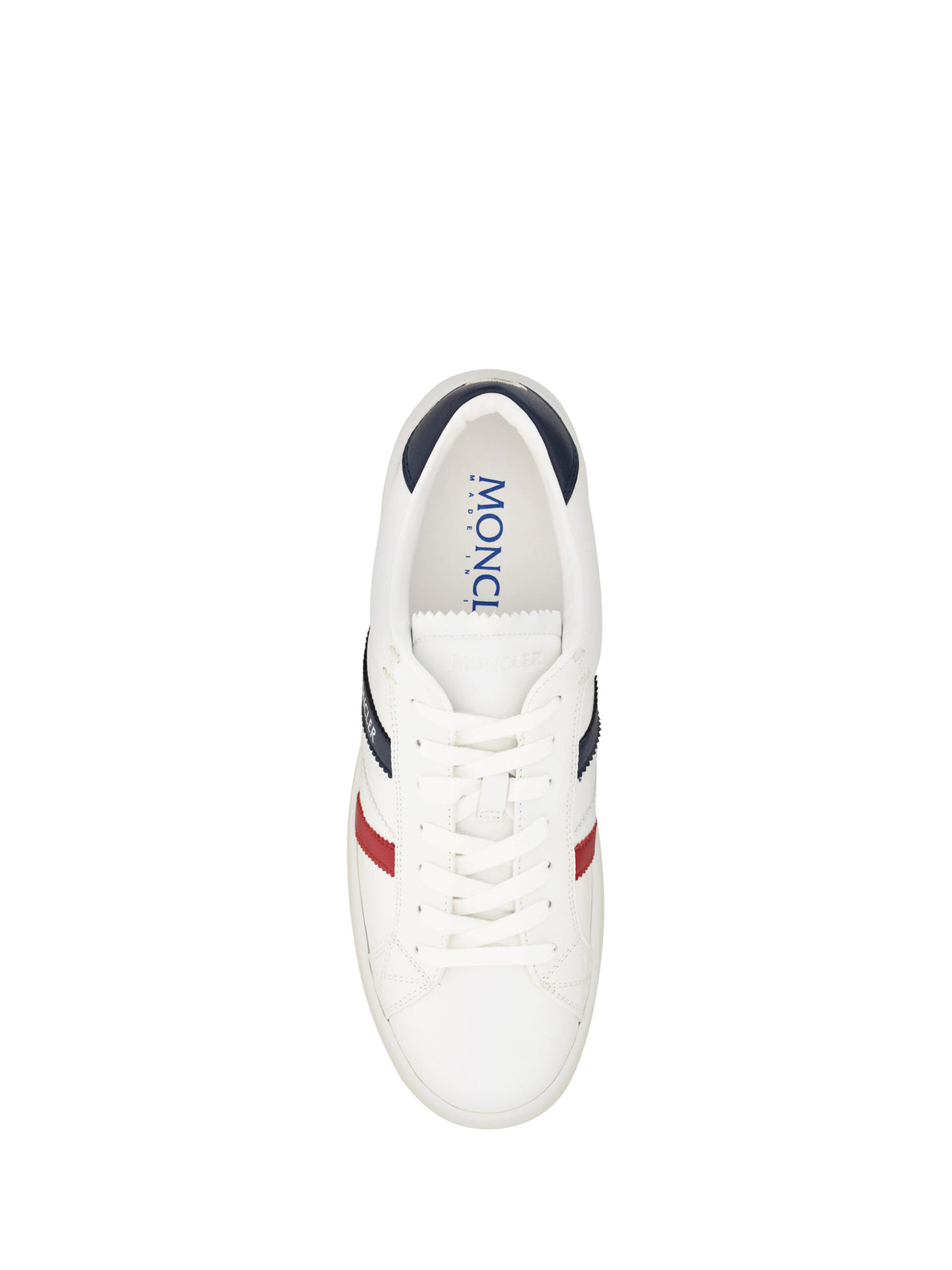 Moncler White Monaco M Low Top Men's Sneakers (Pre-Owned)
