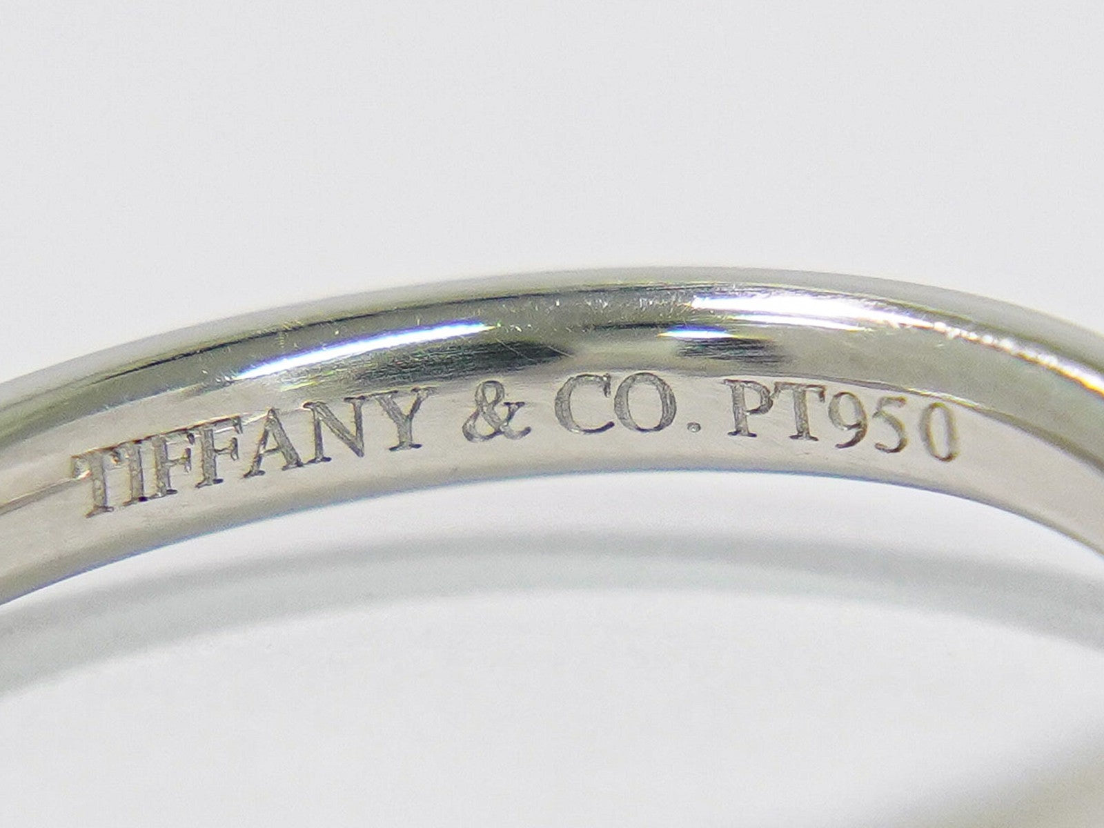 Tiffany & Co. Elsa Peretti Curved Wedding Band Platinum With Diamonds Clear Platinum Ring Jewelry (Pre-Owned)