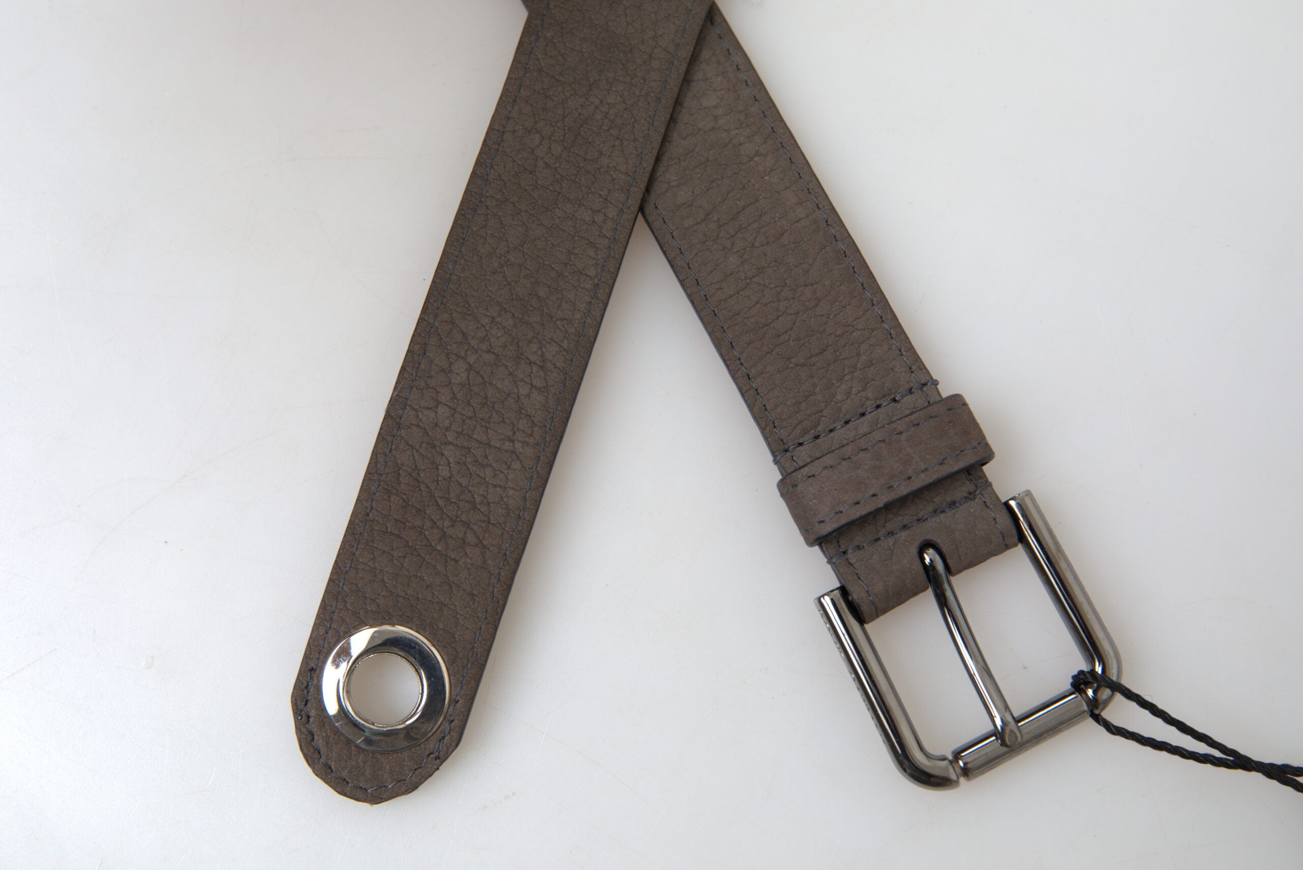 Dolce & Gabbana Brown Leather Metal Buckle Men Cintura Men's Belt