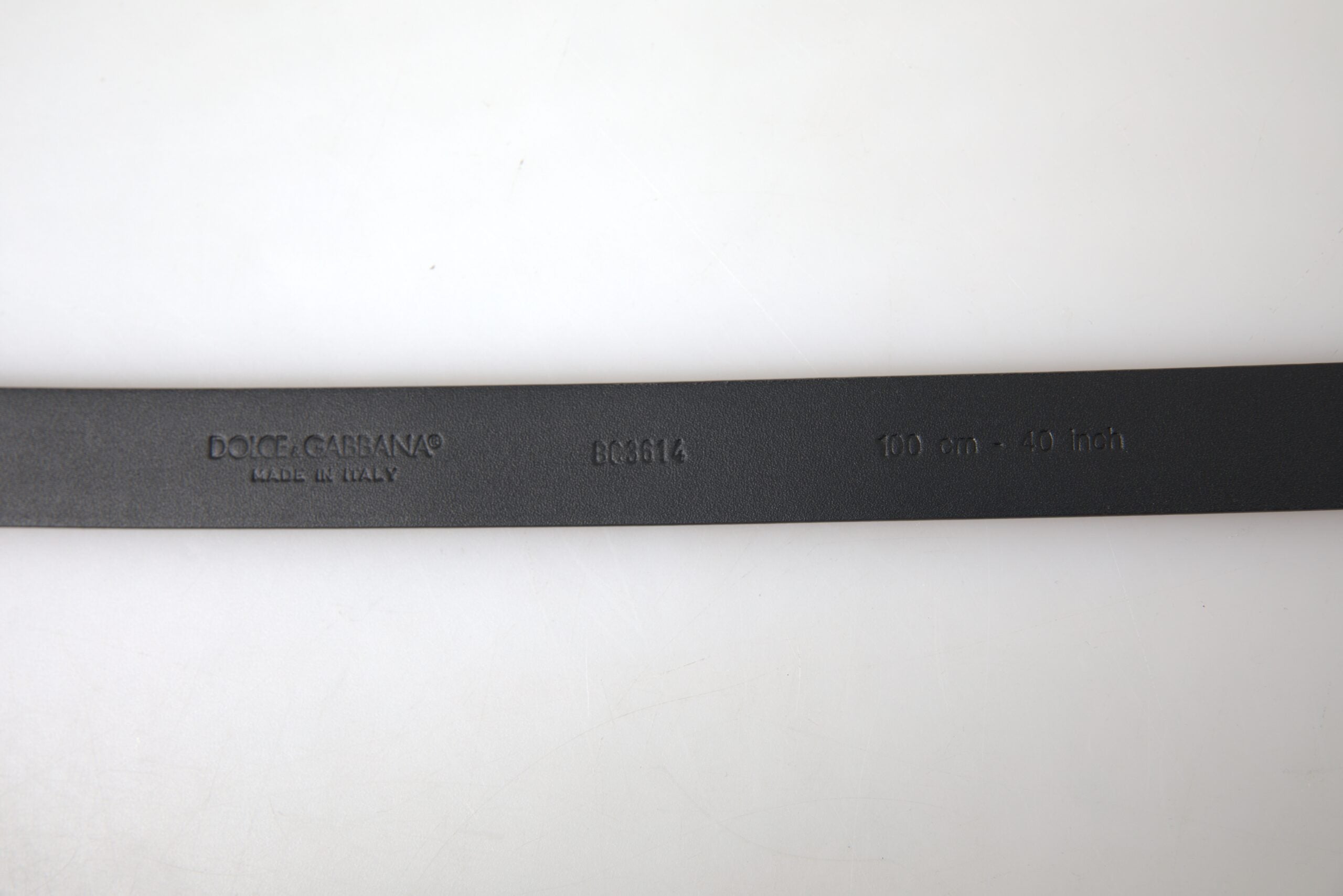 Dolce & Gabbana Bordeaux Leather Silver Metal Buckle Men's Belt