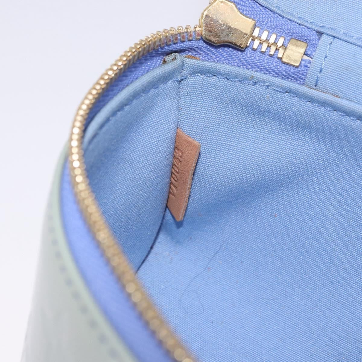 Louis Vuitton Sullivan Horizontal Monogram Vernis Blue Patent_Leather Handbag (Pre-Owned)
