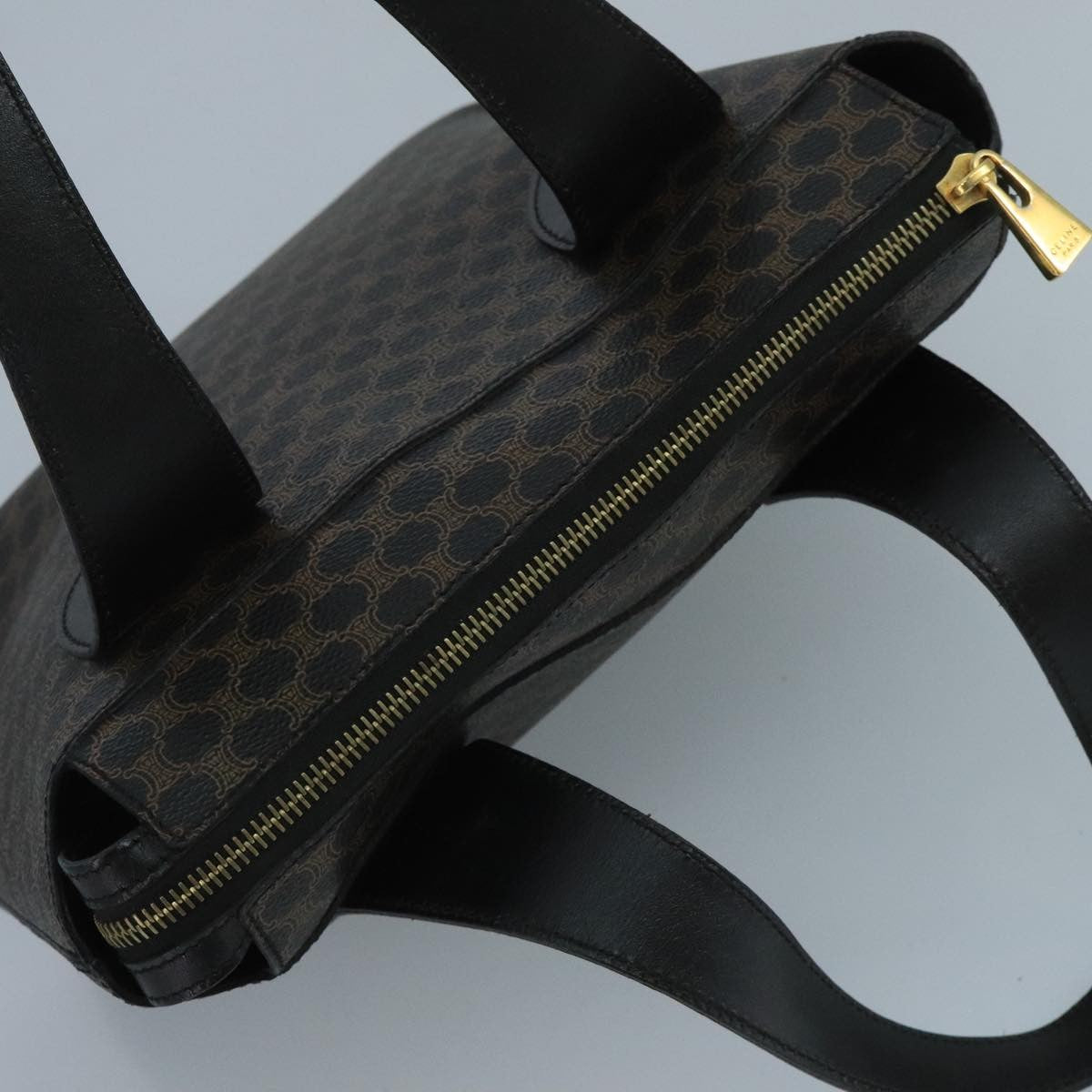 Celine C Macadam Pvc Leather Black Pvc Handbag (Pre-Owned)