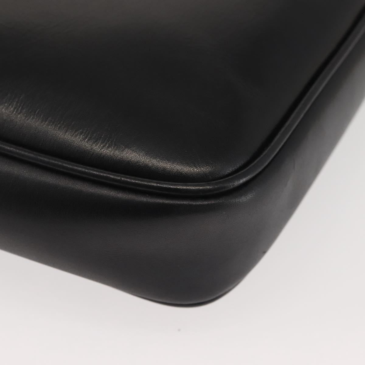 Salvatore Ferragamo Vala Leather Black Leather Shoulder Bag Bag (Pre-Owned)