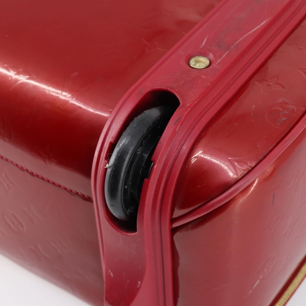 Louis Vuitton Pegase Luggage Monogram Vernis Red Patent_Leather Travel Bag Bag (Pre-Owned)