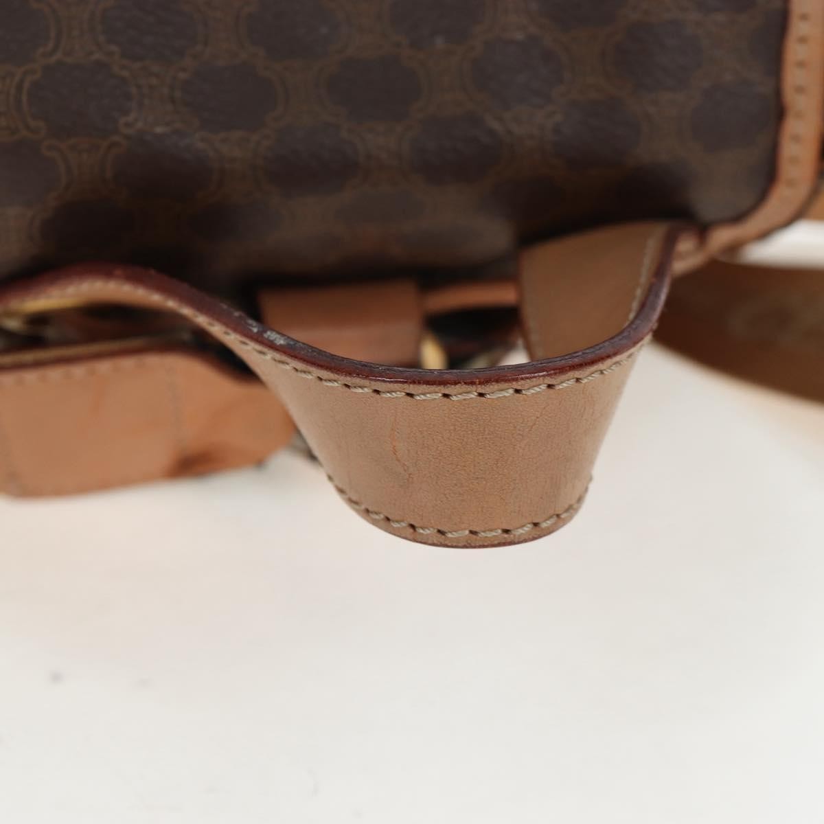 Celine Vintage Macadam Canvas Brown Canvas Backpack Bag (Pre-Owned)
