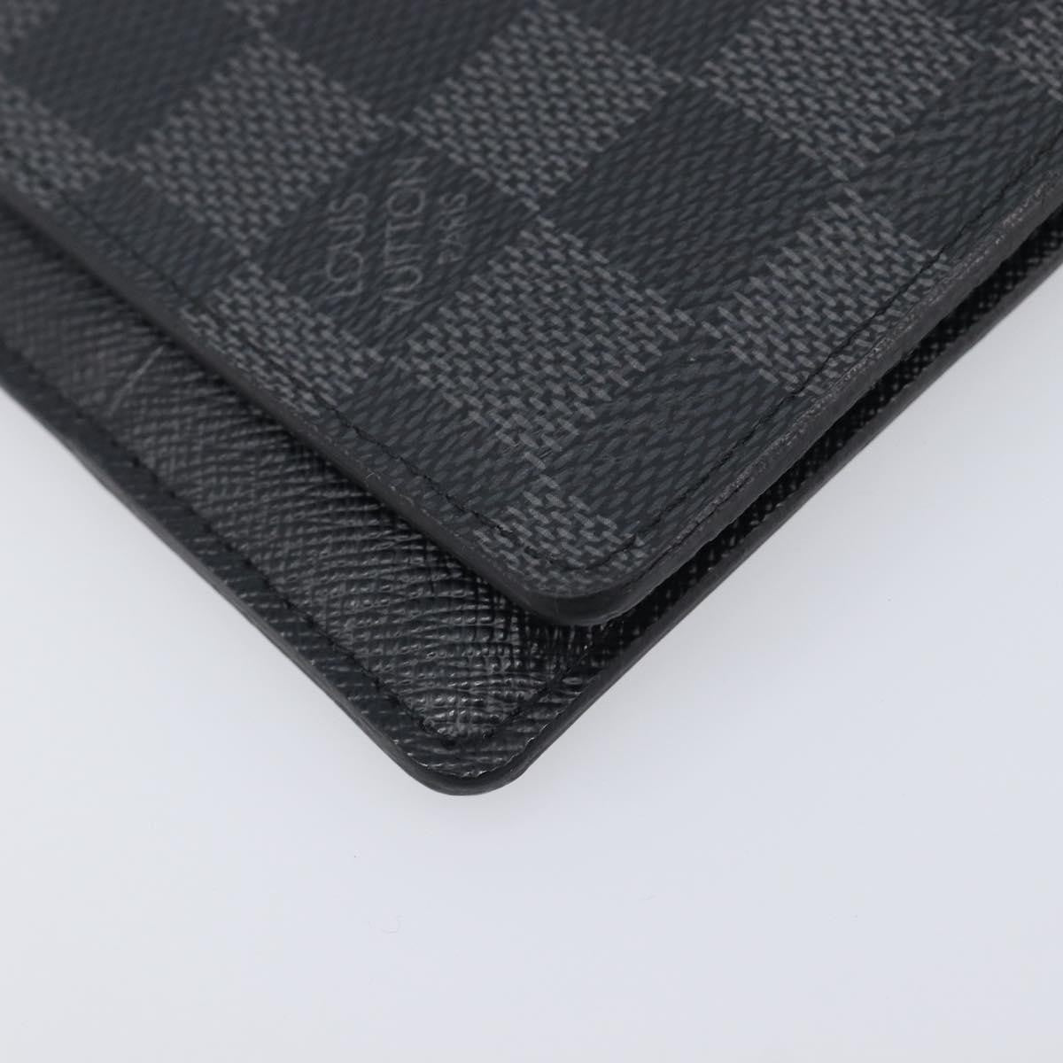 Louis Vuitton Passport Cover Damier Graphite Gray Canvas Briefcase Bag (Pre-Owned)
