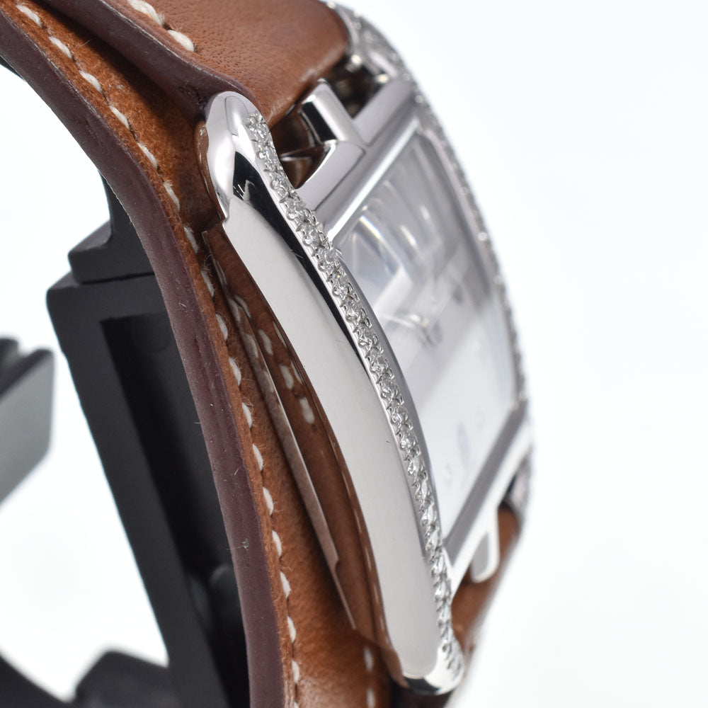 Hermes Cape Cod Double Tour Quartz Stainless Steel And Leather Watch (Pre-Owned)