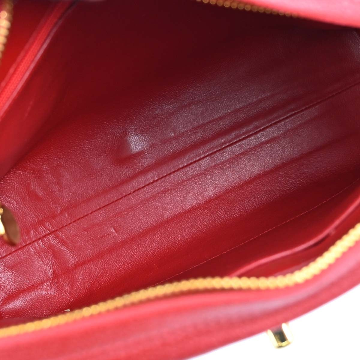 Chanel Misia Camera Quilted Lambskin Red Leather Handbag (Pre-Owned)