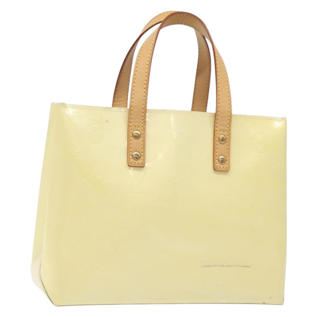 Louis Vuitton Reade Monogram Vernis Beige Patent_Leather Bag (Pre-Owned)