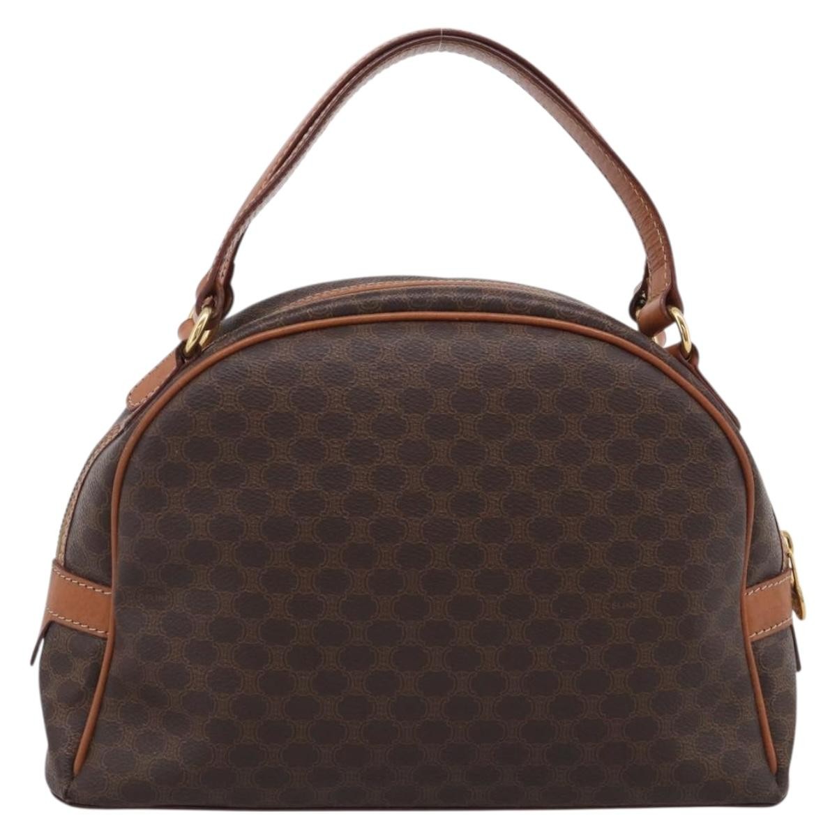 Celine C Macadam Canvas Brown Canvas Handbag (Pre-Owned)