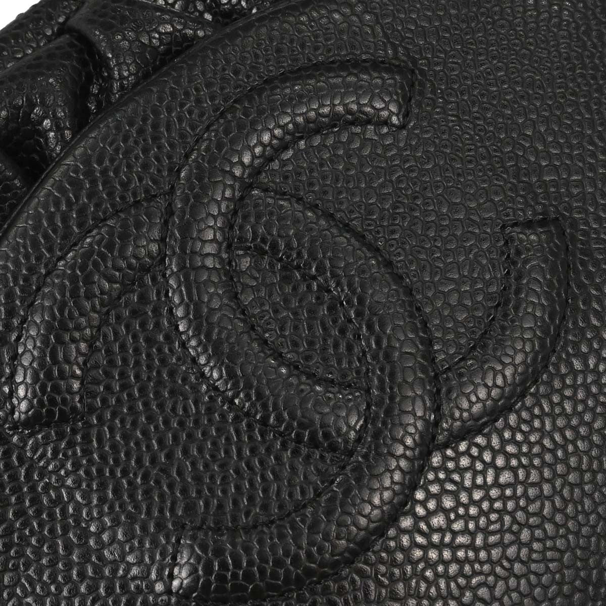 Chanel Half Moon Wallet On Chain Caviar Black Calfskin Clutche & Pouche Bag (Pre-Owned)
