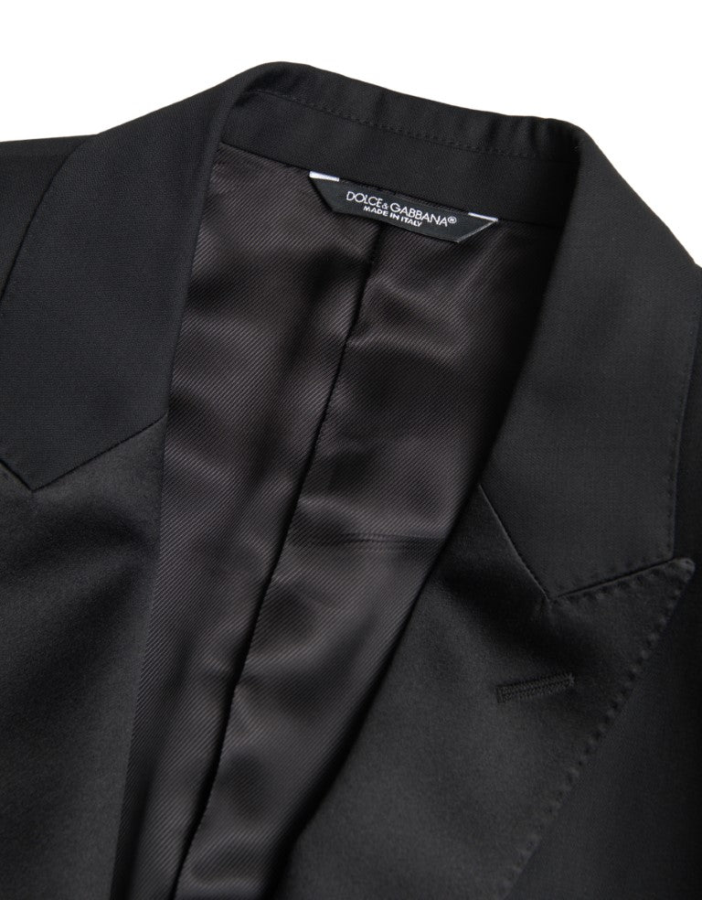 Dolce & Gabbana Black Wool Single Breasted MARTINI Men's Blazer