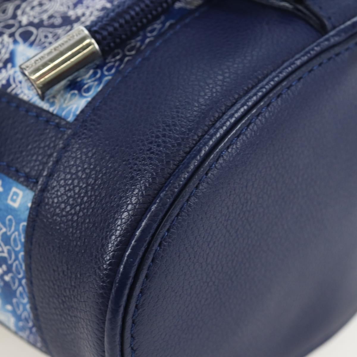 Louis Vuitton Randonnee Limited Edition Monogram Bandana Leather Blue Canvas Shoulder Bag Bag (Pre-Owned)
