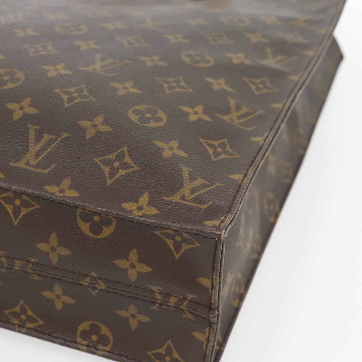 Louis Vuitton Vintage Sac Plat Monogram Canvas Brown Canvas Handbag (Pre-Owned)