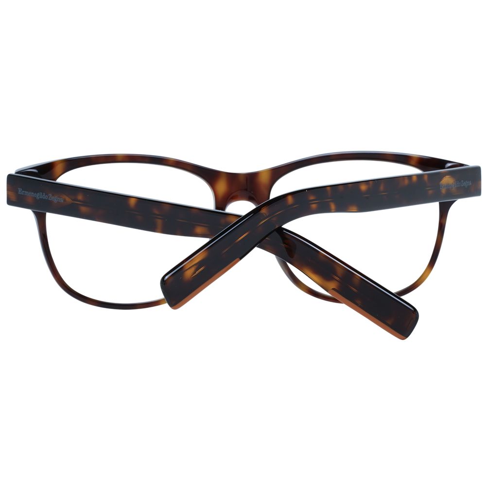 Ermenegildo Zegna Brown Plastic Glasses Men's (Frames)
