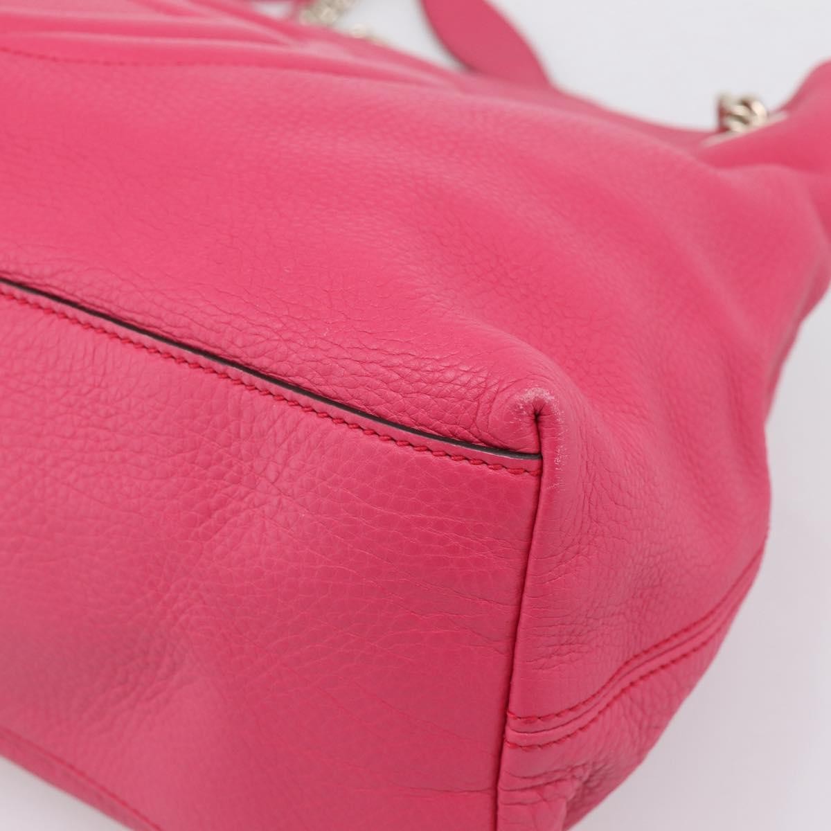 Gucci Soho Chain Strap Leather Pink Leather Shoulder Bag Bag (Pre-Owned)