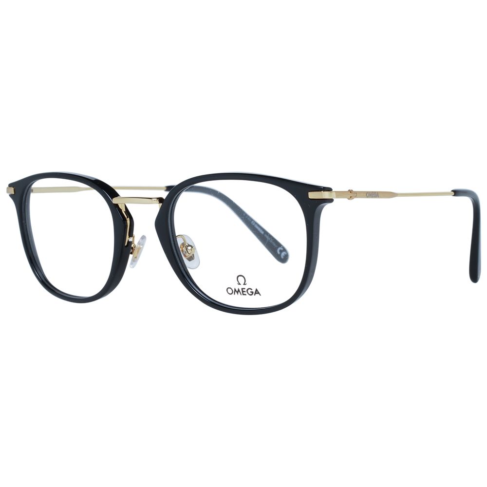 Omega Black Metal & Plastic Glasses Men's (Frames)