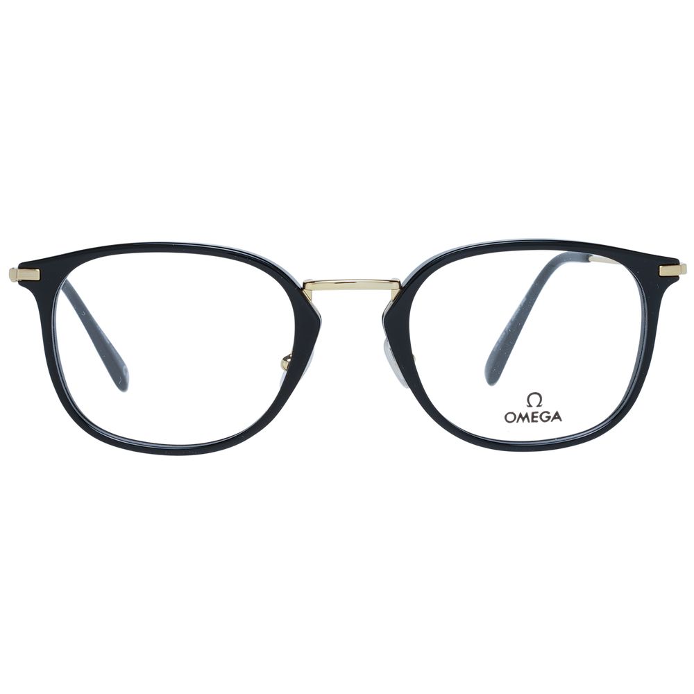 Omega Black Metal & Plastic Glasses Men's (Frames)