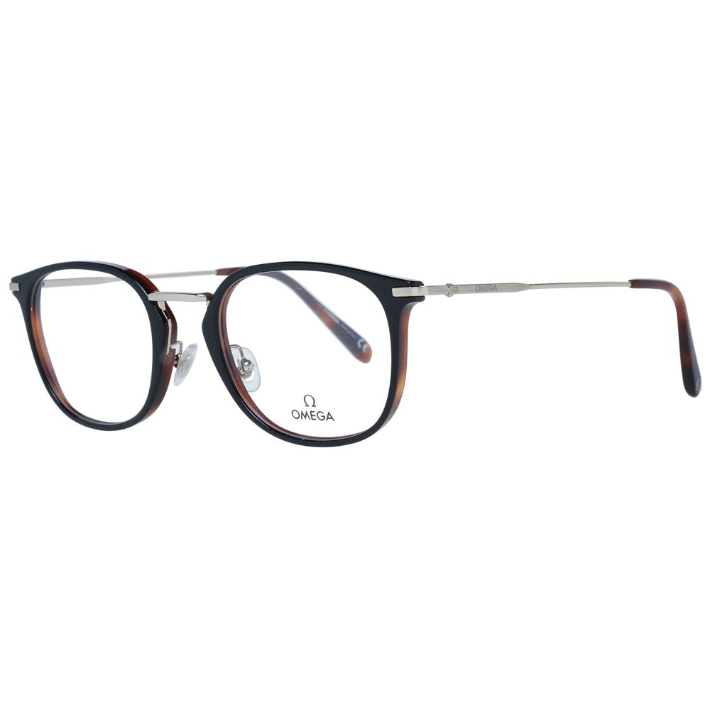 Omega Black Metal & Plastic Glasses Men's (Frames)