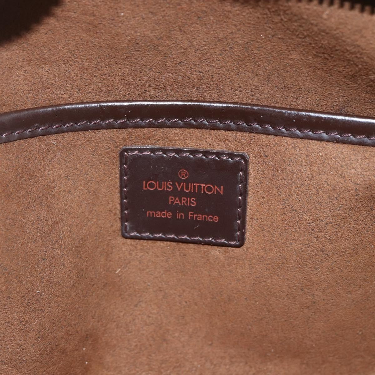 Louis Vuitton Pochette Saint Louis Damier Ebene Brown Canvas Clutche & Pouche Bag (Pre-Owned)