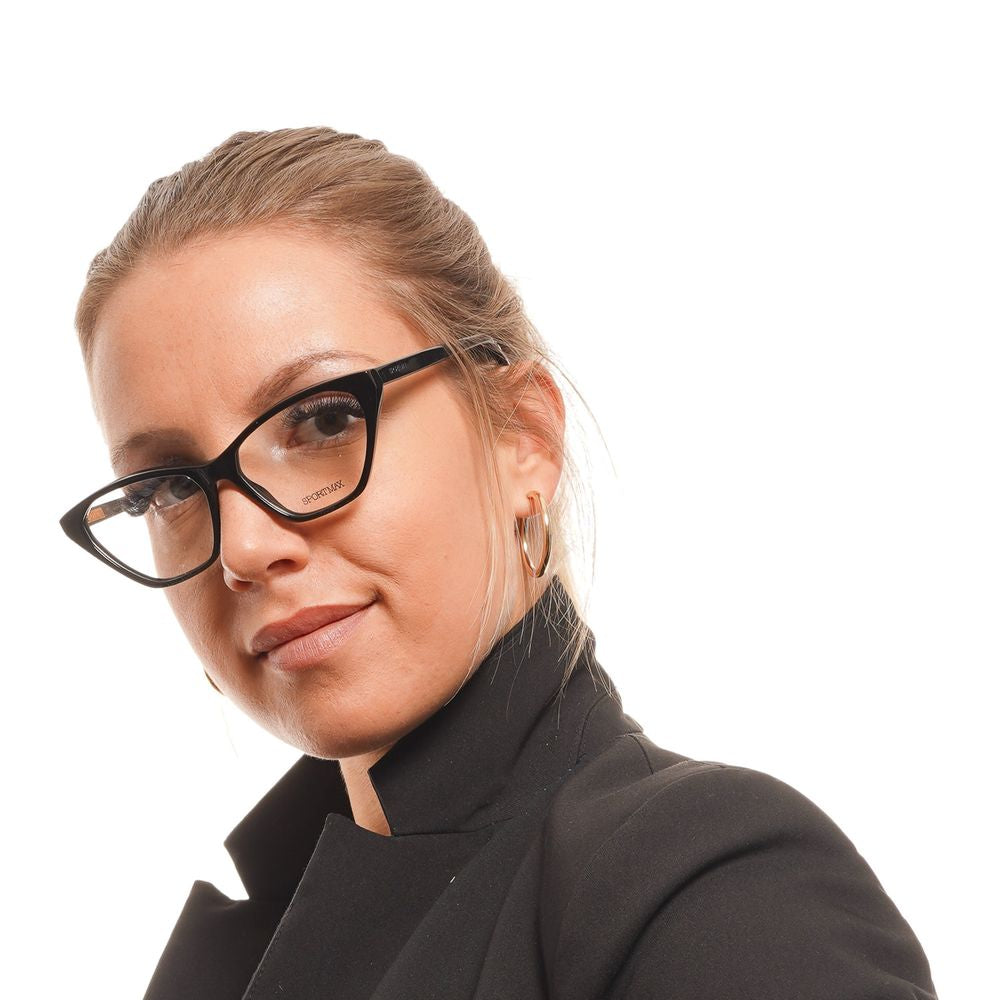 Sportmax Black Acetate Glasses Women's (Frames)
